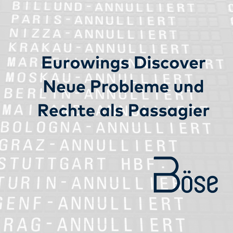 Eurowings Discover Passagierrechte
