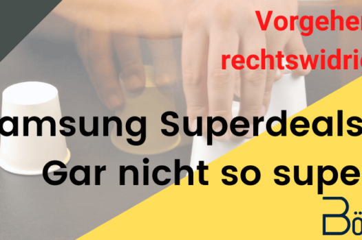 Samsung Superdeals Pramie geaendert