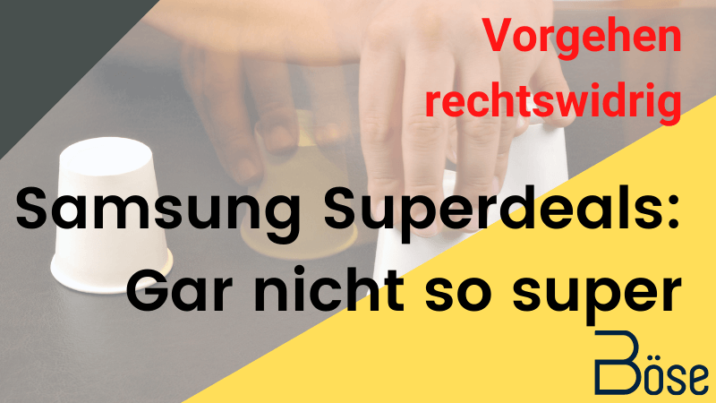 Samsung Superdeals Pramie geaendert