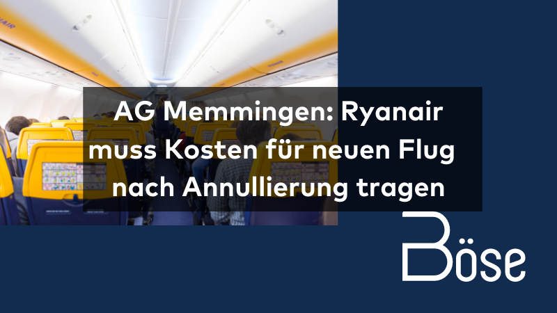 Ryanair Ersatzbuchung