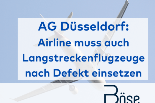 AG Duesseldorf Eurowings Ersatzflugzeug Langstreckenflugzeug