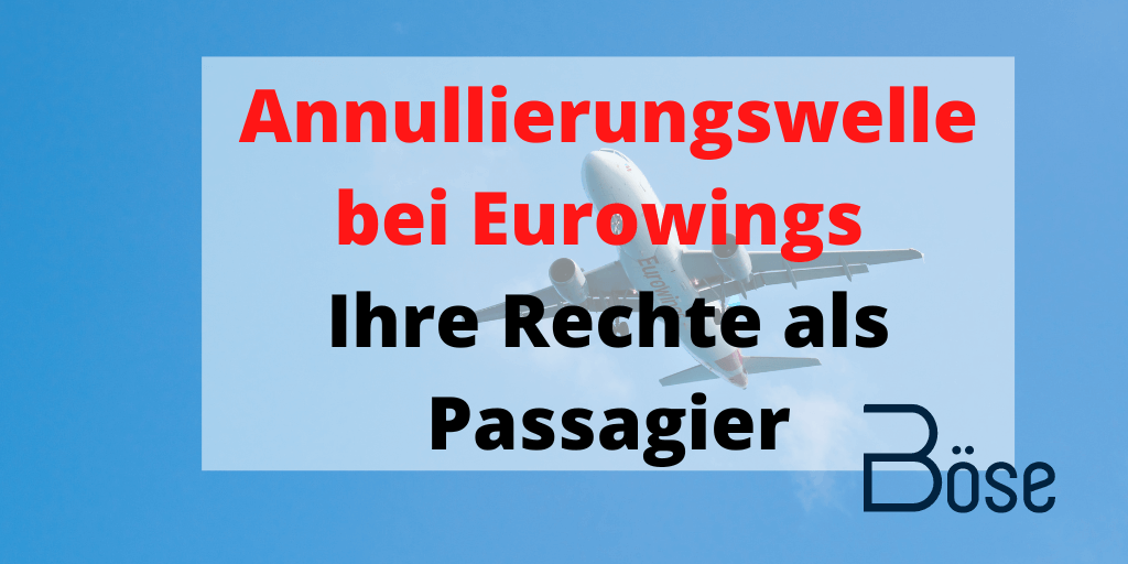 Annulierung Eurowings Sommer 2022