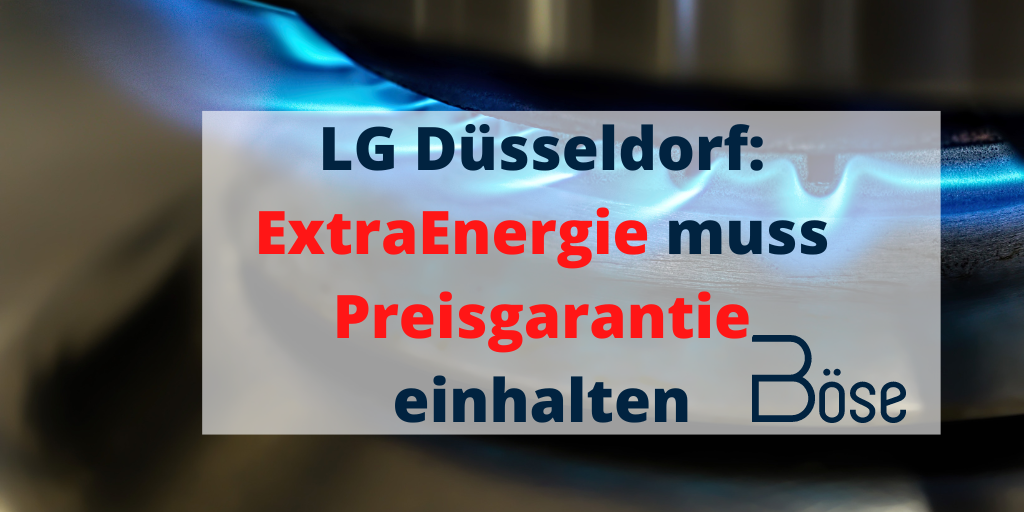 Extraenergie Preisgarantie Landgericht Duesseldorf